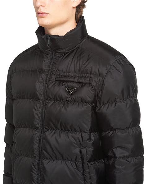 prada cropped nylon jacket|prada nylon cropped puffer jacket.